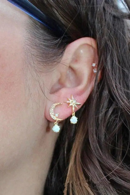 Pendientes de Luna y Estrella