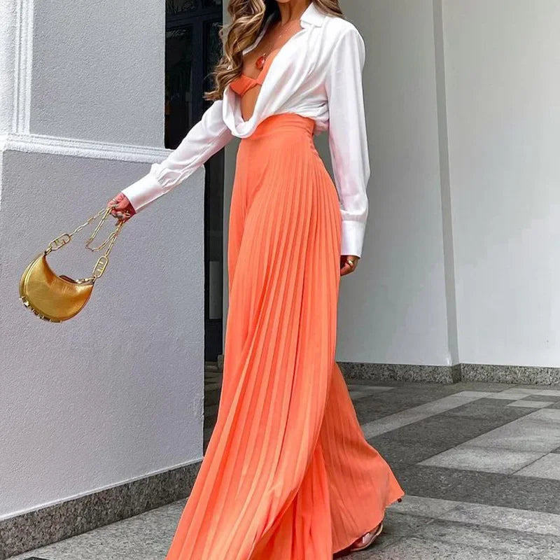 Pantalones plisados Maglem