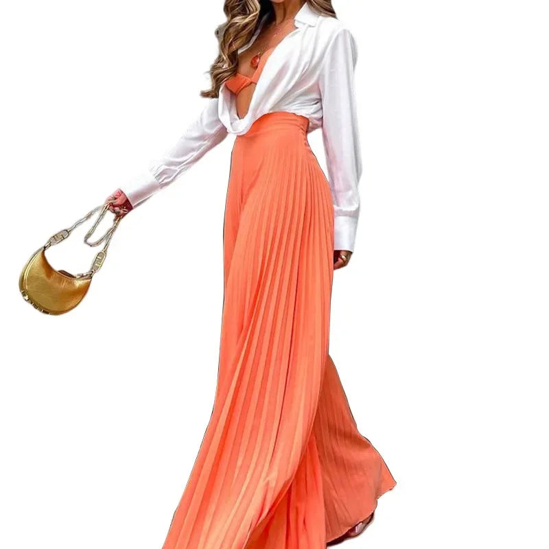 Pantalones plisados Maglem