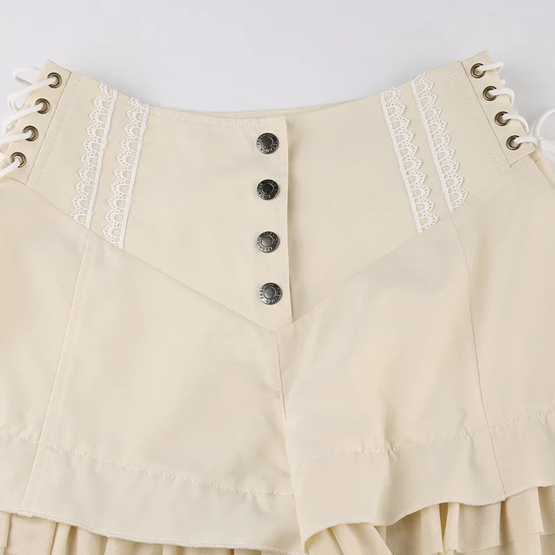 Shorts de Volantes en Capas