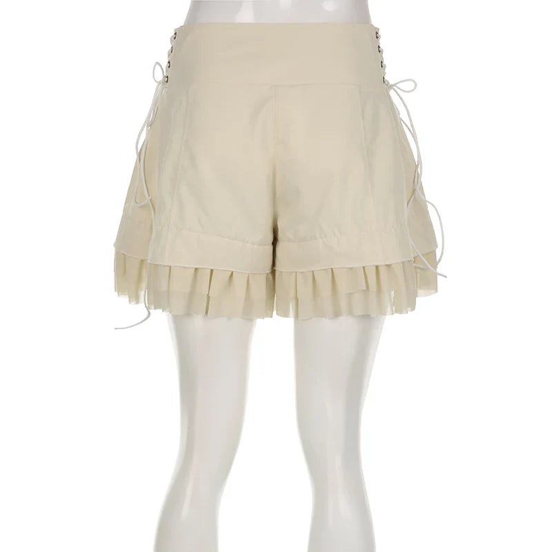 Shorts de Volantes en Capas