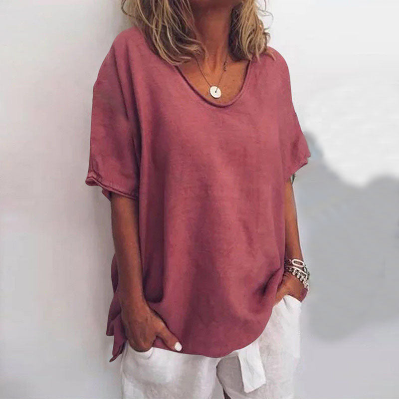 Blusa De Lino Mujer Atemporal Y Ligera